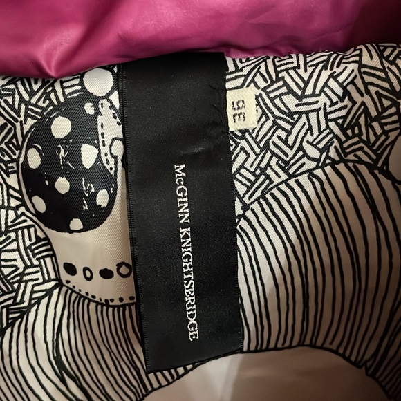 MCGINN KNIGHTSBRIDGE Women's Fox Trim Puffer Jacket Size 36/M - Picture 2 of 5